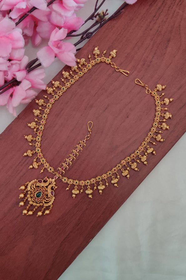 Beautiful Peacock Design Mathapatti